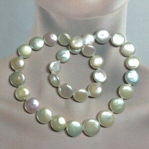 Freshwater Pearls Endless Coin Pearl Necklace.